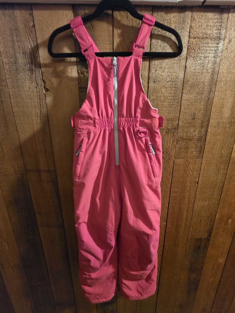 NWOT Amazon Essentials Hot Pink M (8) Kids Snow Bib Overalls